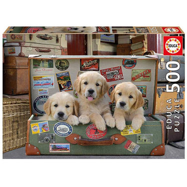 Puzzle Cachorros en el equipaje - Banbury Arte